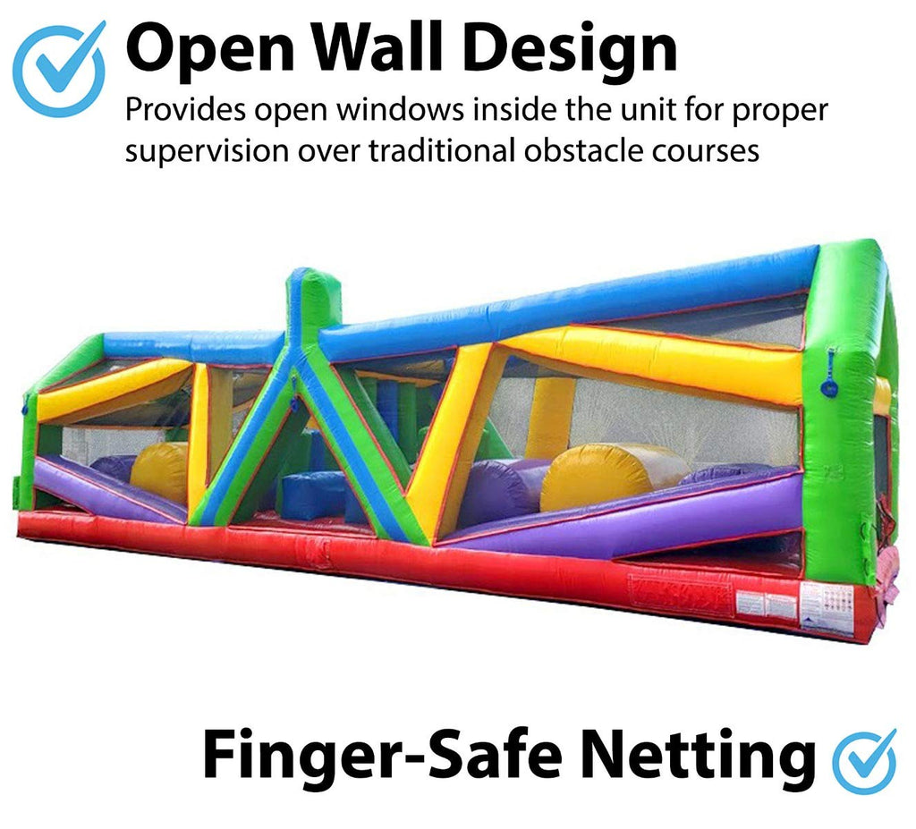 Retro Radical Run 40-Foot Inflatable Obstacle Course