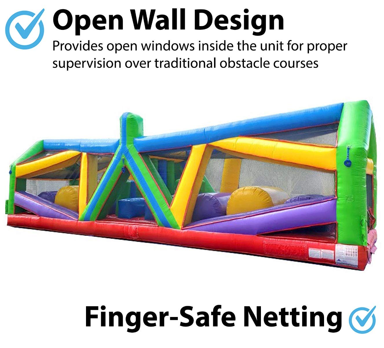 Retro Radical Run 40-Foot Inflatable Obstacle Course