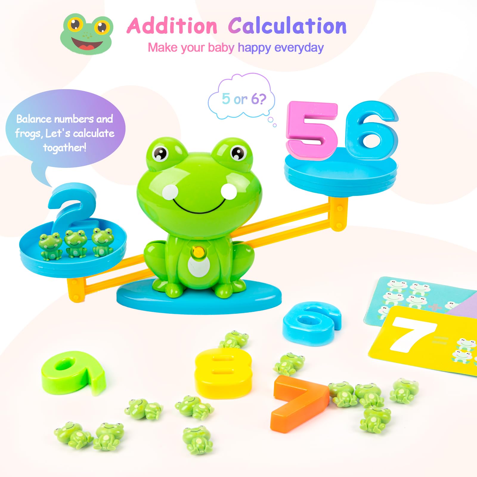 63-Piece Balance Counting Math Learning Game for Kids