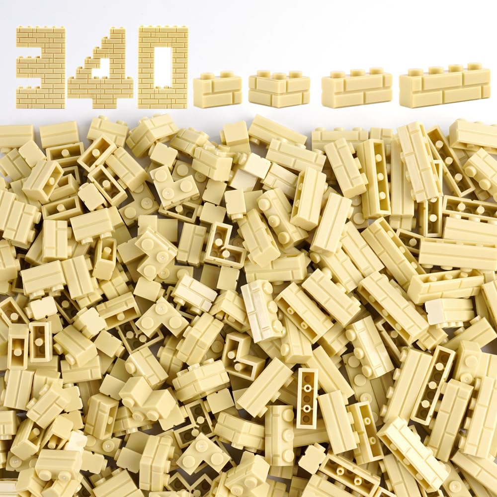 WSRYLTCH 340-Piece Masonry Wall Building Blocks Set