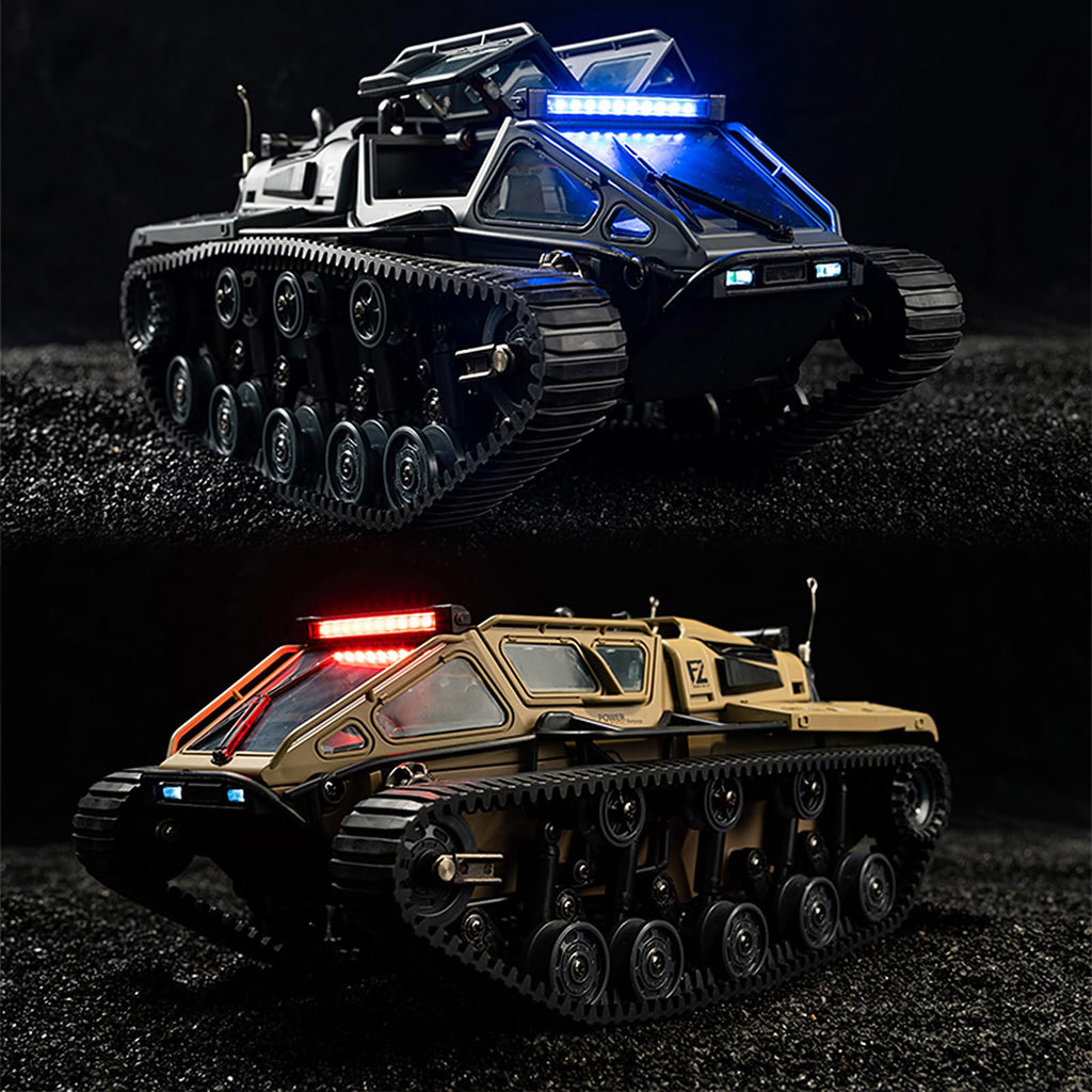 Toylefun 1:16 RC Military Tank with LED Lights