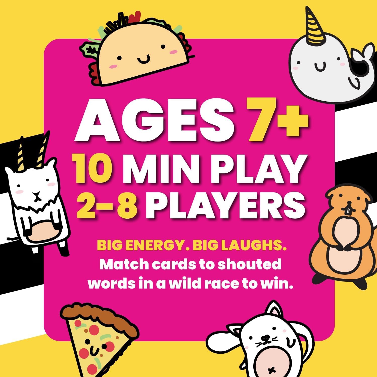 Taco Cat Goat Cheese Pizza Fast-Paced Family Card Game