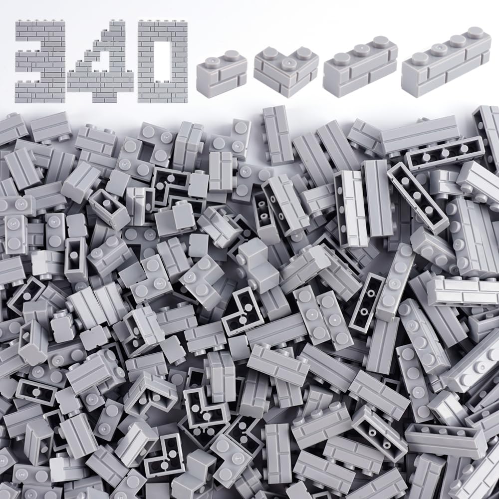 WSRYLTCH 340-Piece Masonry Wall Building Blocks Set