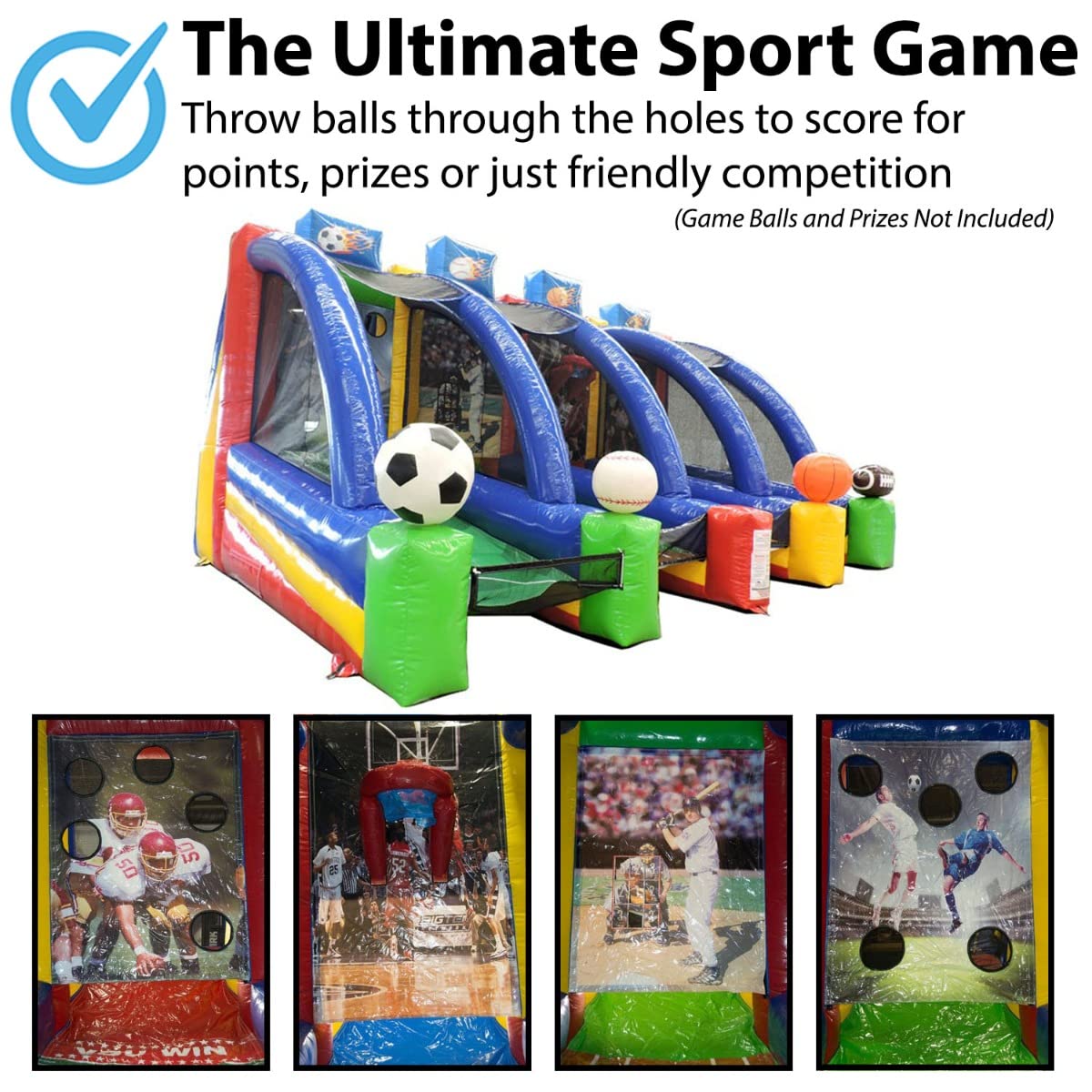TentandTable 4-in-1 Inflatable Toss Game with Blower