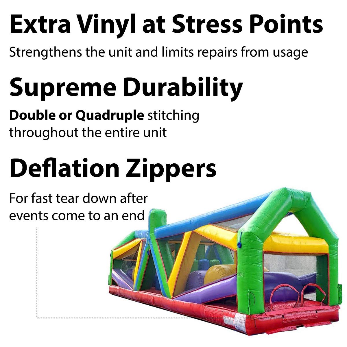 Retro Radical Run 40-Foot Inflatable Obstacle Course