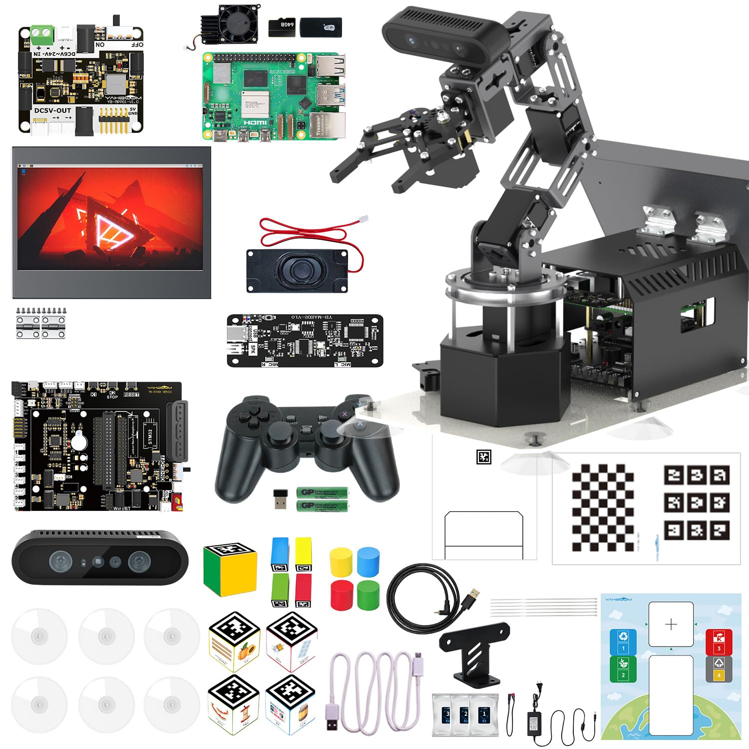 Yahboom 6DOF AI Vision Robotic Arm for Raspberry Pi 5