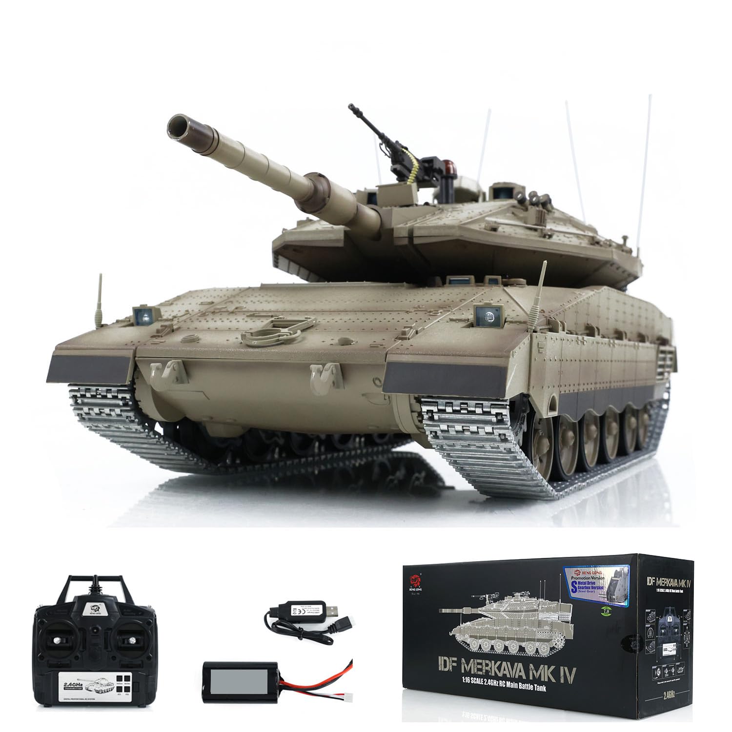 TOUCAN 1:16 IDF Merkava MK IV RC Battle Tank 3958