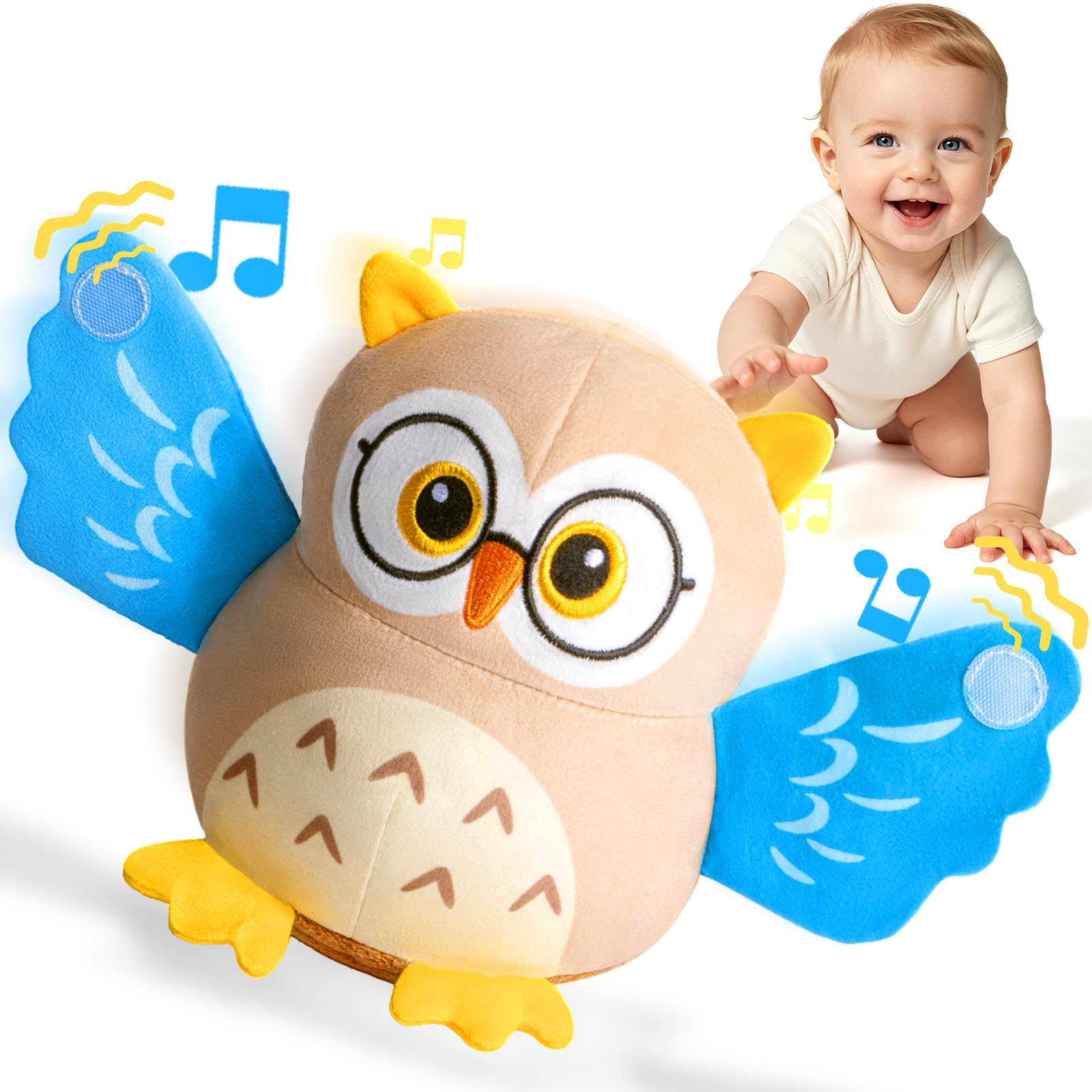 Musical Crawling Crab Plush Toy for Babies 12–18 Months