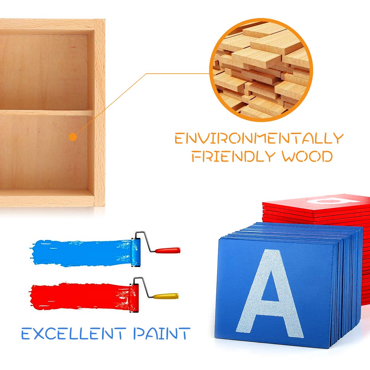Montessori Sandpaper Letters for Phonics & Pre-Writing