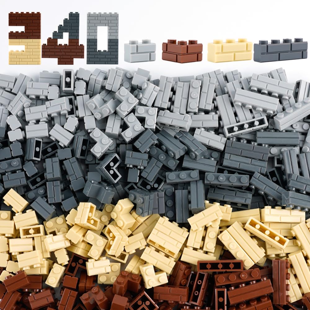 WSRYLTCH 340-Piece Masonry Wall Building Blocks Set