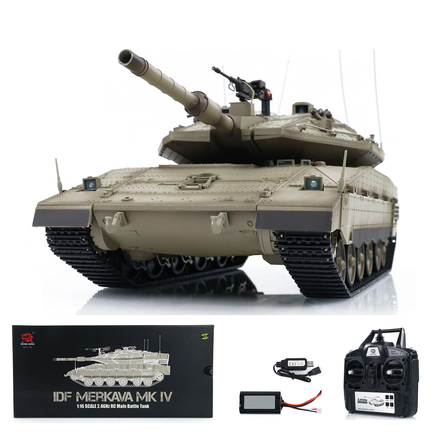 TOUCAN 1:16 IDF Merkava MK IV RC Battle Tank 3958