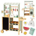 Nene Toys Reversible Wooden Grocery Store Playset Ages 3–7