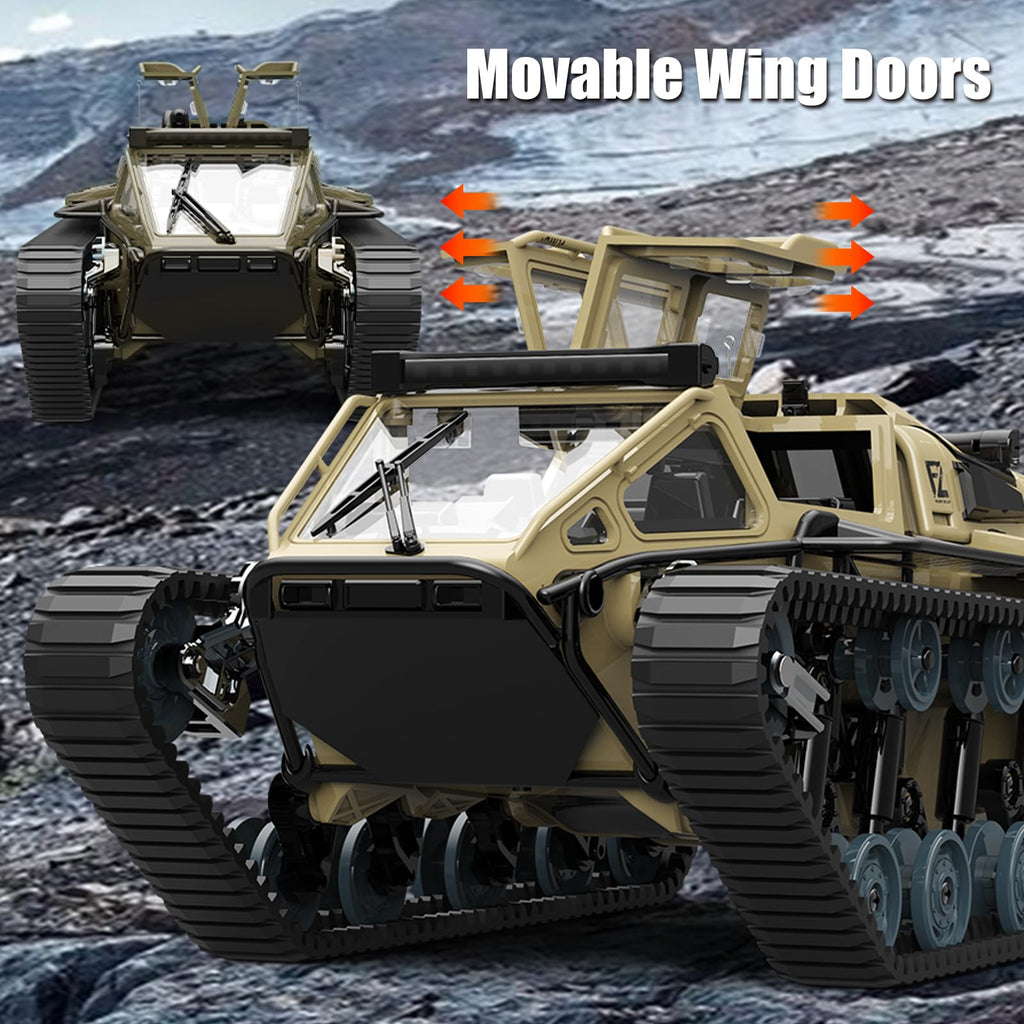 Mostop 4WD RC Tank Crawler with 360° Rotation