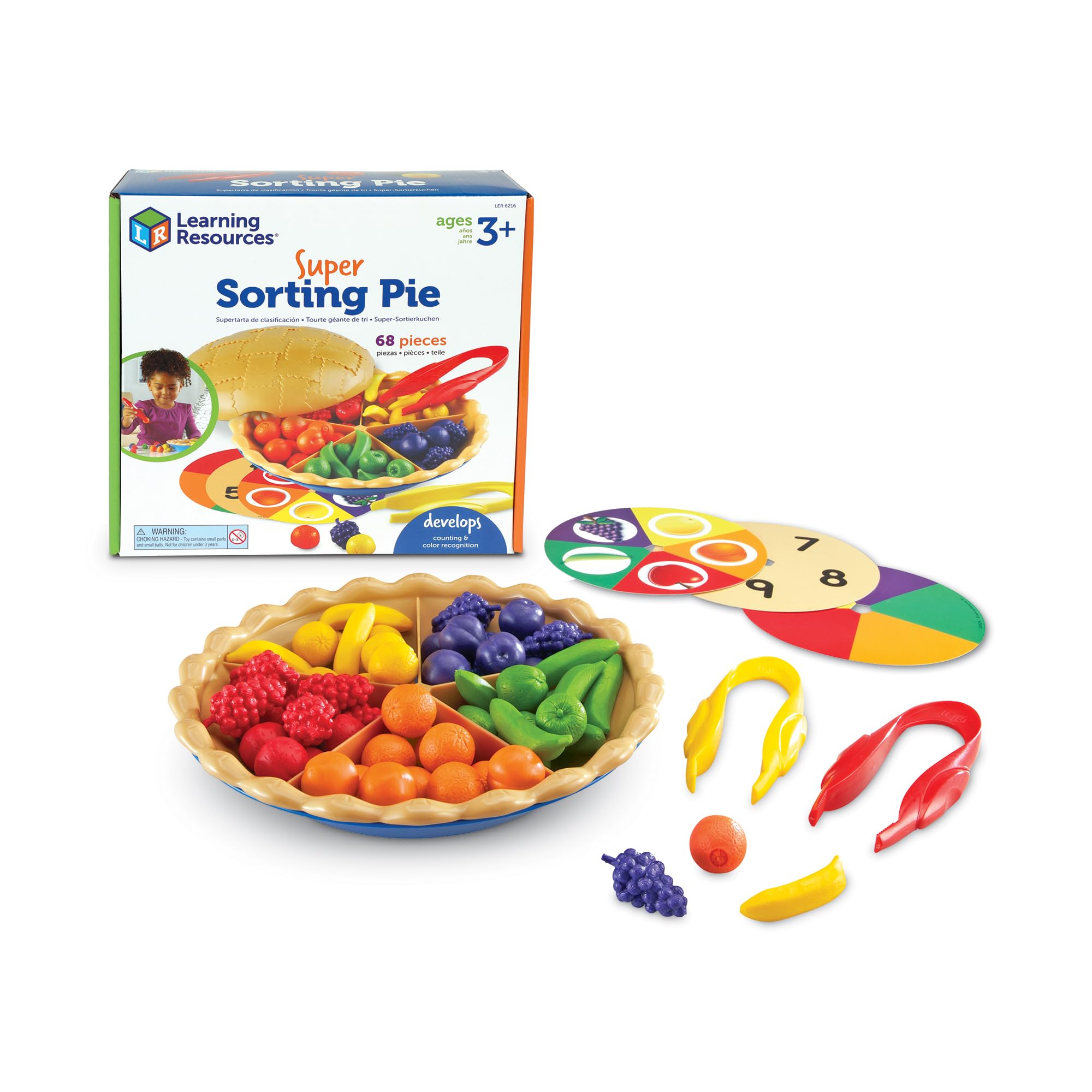 Learning Resources Super Sorting Pie Fine Motor Toy