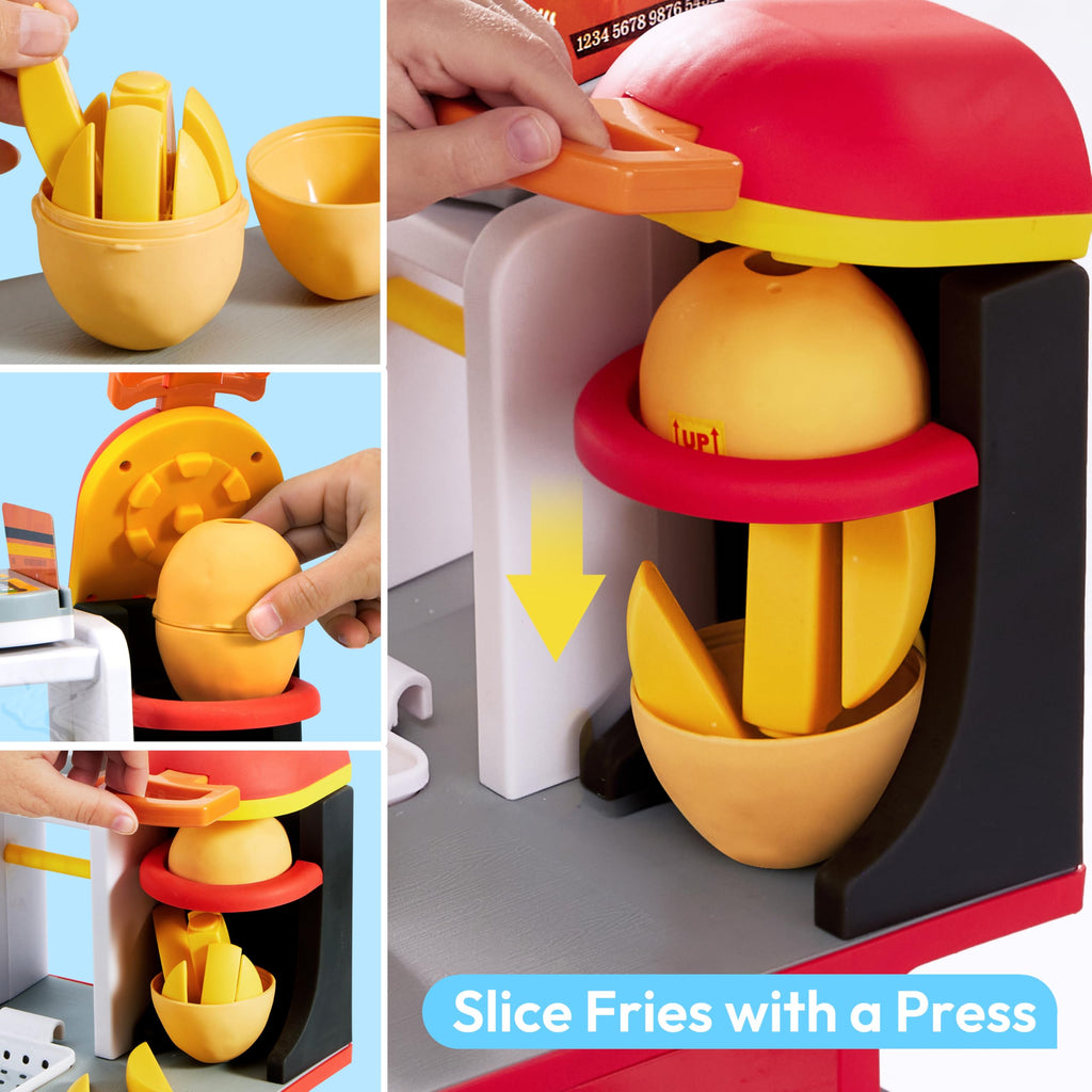 Lalalark 40-Piece Interactive Fast Food Restaurant Playset