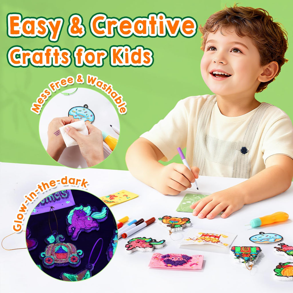JMMICO 81-Piece 3D Puff Paint Art Set for Ages 4–8
