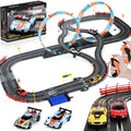 4-Car Electric Slot Racing Track Set with Lap Counter