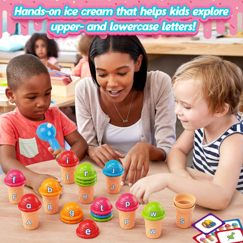 Aizweb Ice Cream Pretend Play Toy Set for Kids