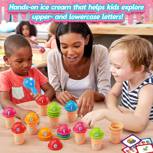 Aizweb Ice Cream Pretend Play Toy Set for Kids