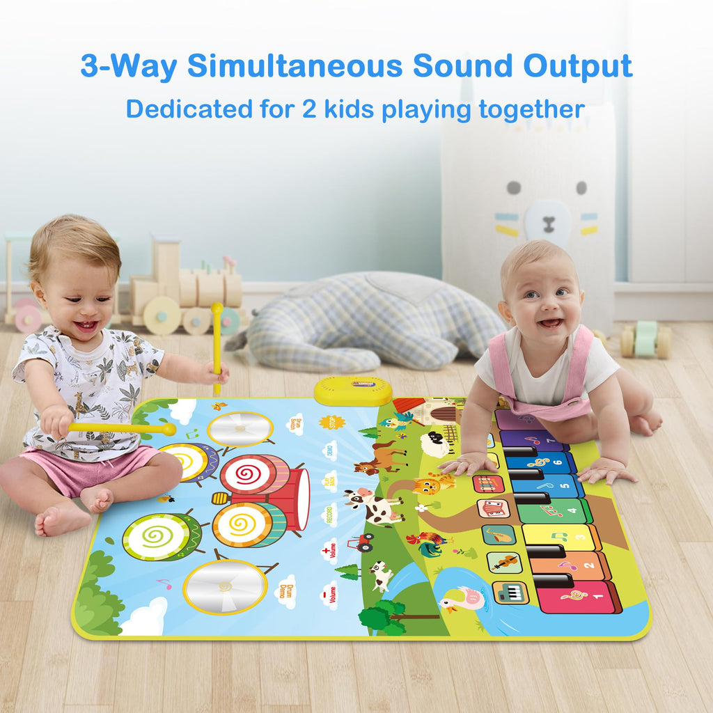 FOKI Interactive Floor Piano Musical Mat for Toddlers
