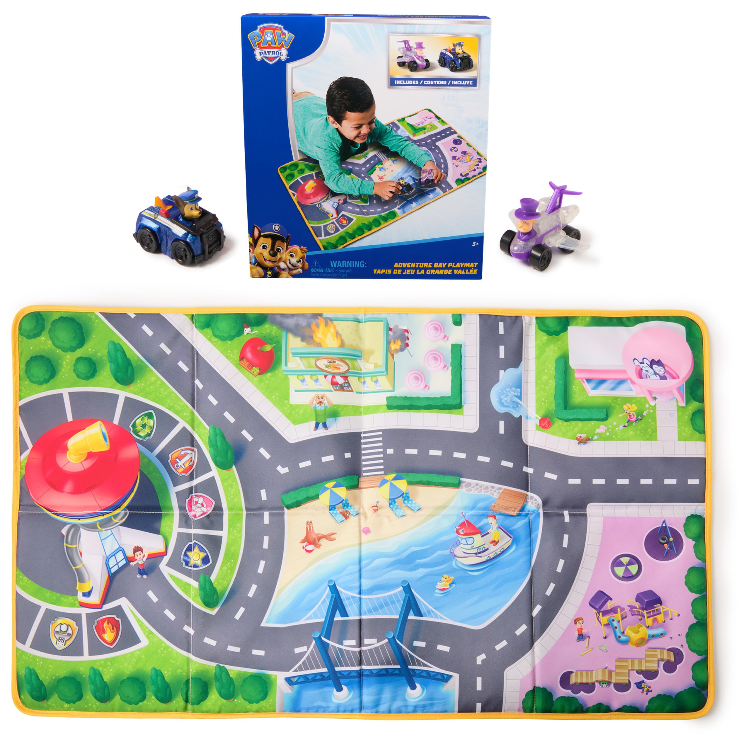 PAW Patrol 33-Inch Adventure Bay Playmat & Vehicle Set