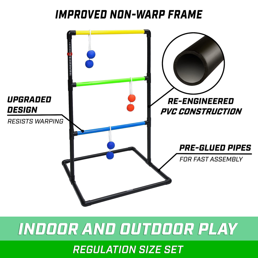 GoSports Ladder Toss Game Set with 6 Soft Bolo Balls
