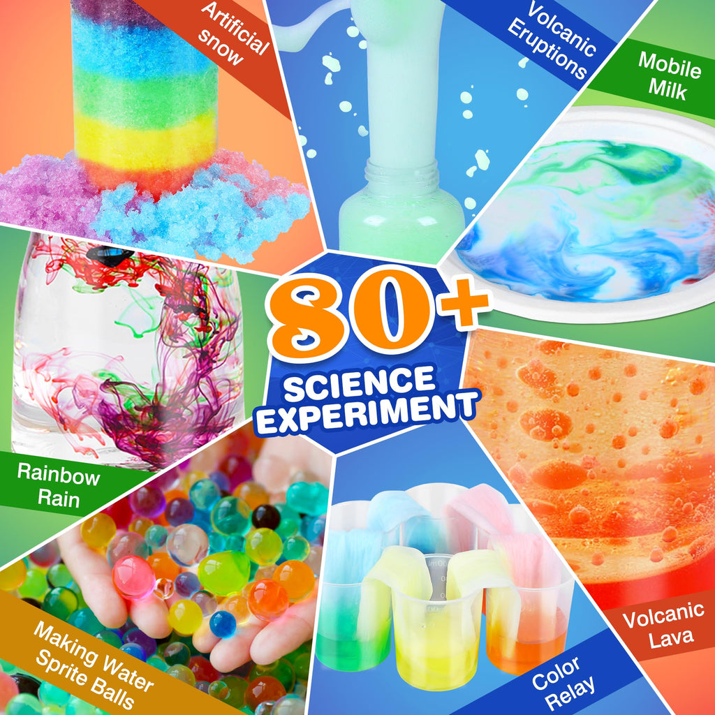 80-Experiment STEM Science Lab Kit for Kids Ages 6–10