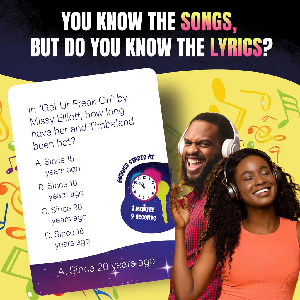 Game That Song: Lyric Legend Music Party Card Game