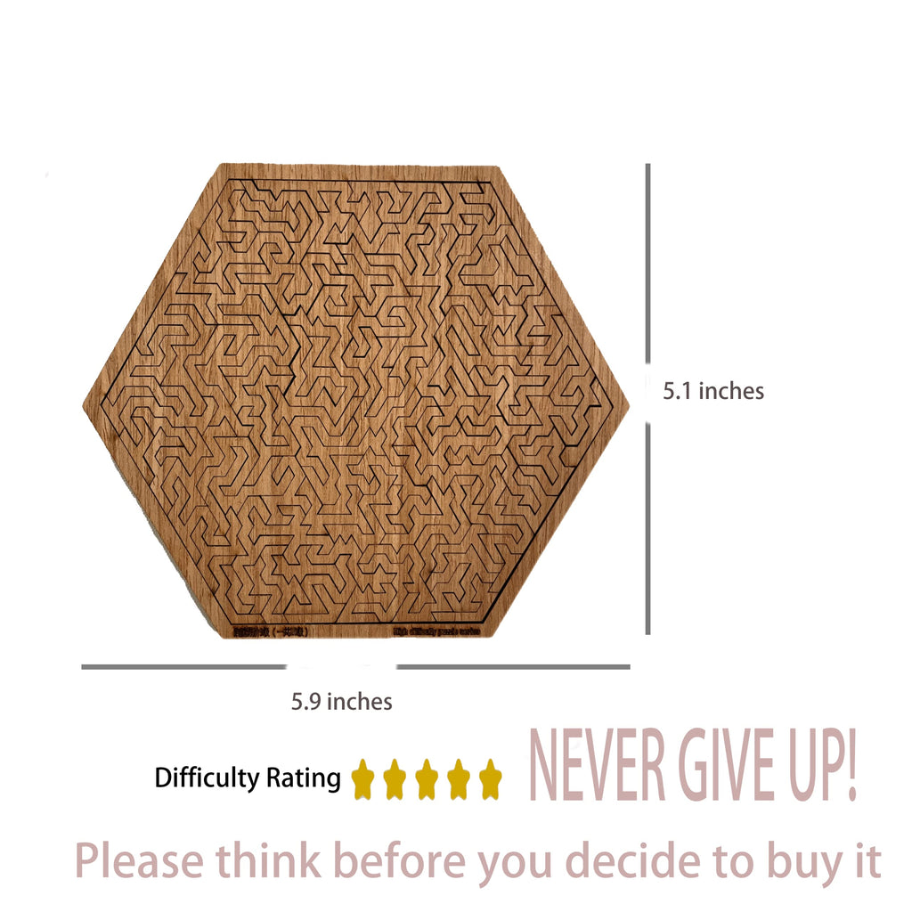 PRFOKEY Impossible Clear Jigsaw Puzzle with False Edges
