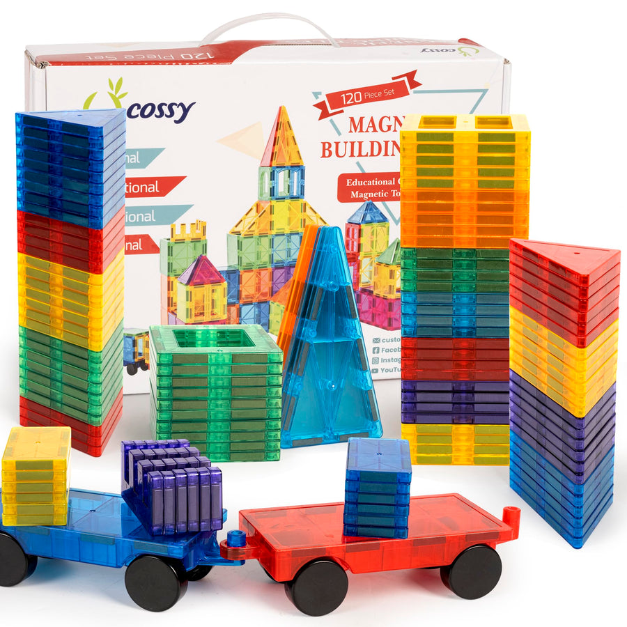 Cossy Magnetic Building Tiles Set for Creative STEM Play