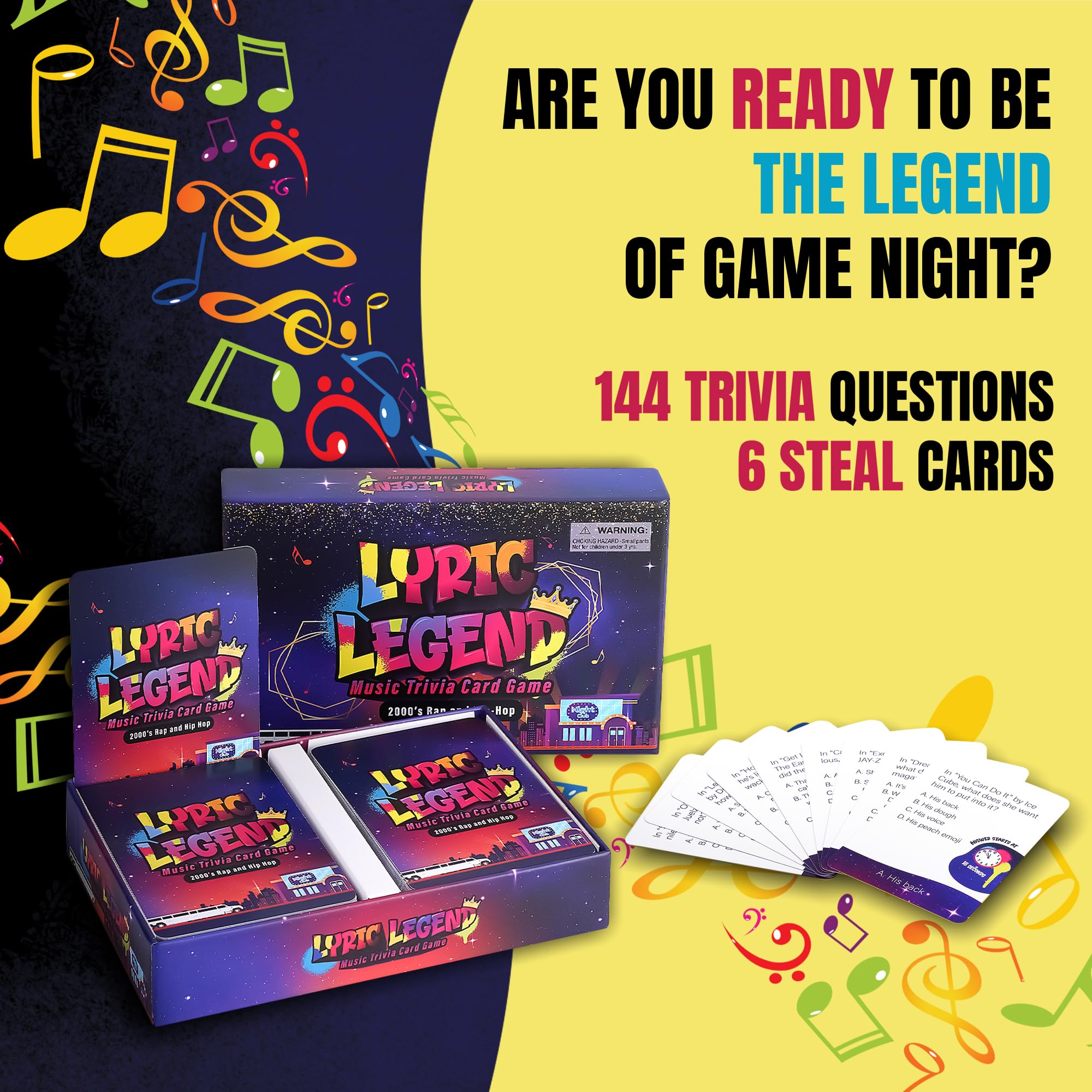 Game That Song: Lyric Legend Music Party Card Game