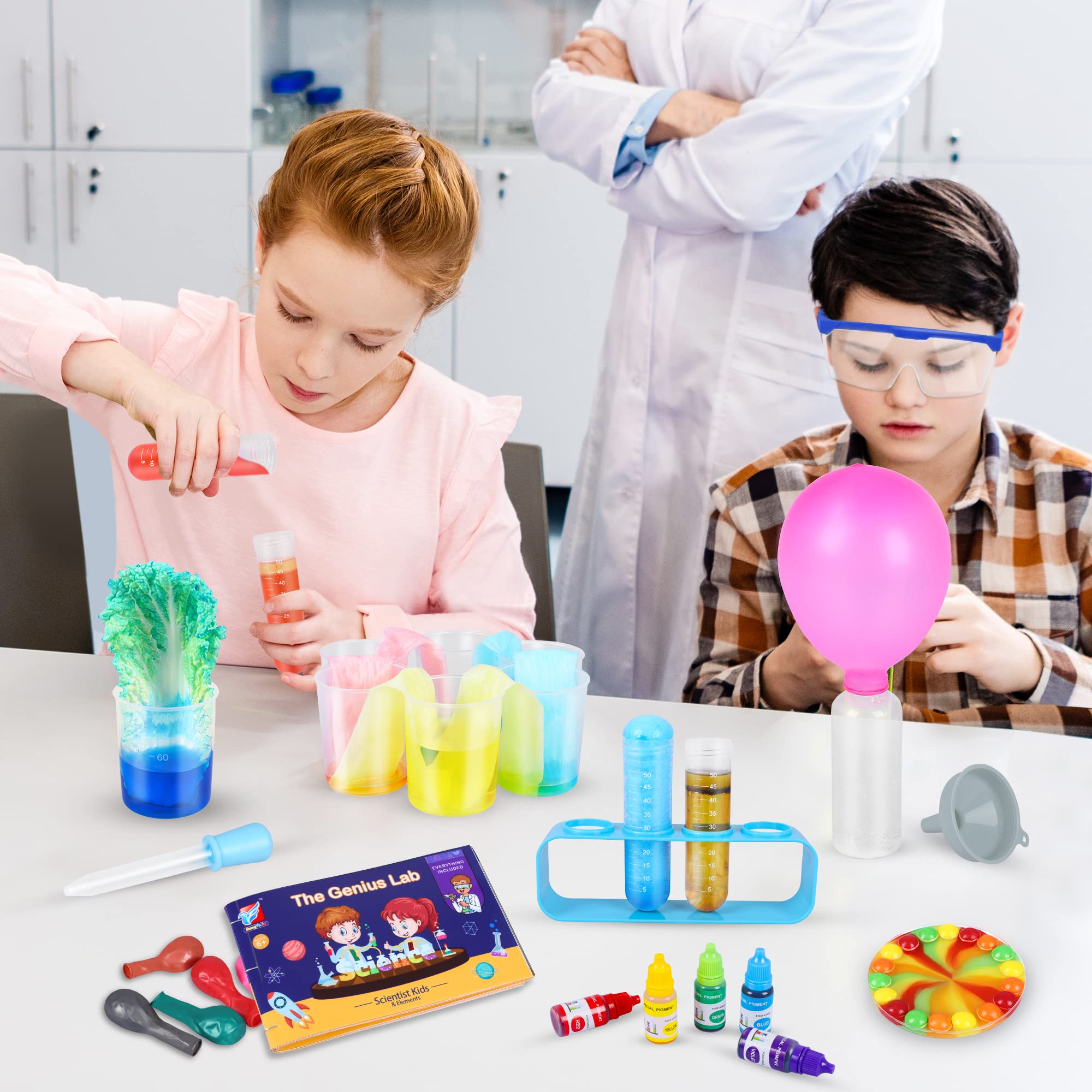 80-Experiment STEM Science Lab Kit for Kids Ages 6–10