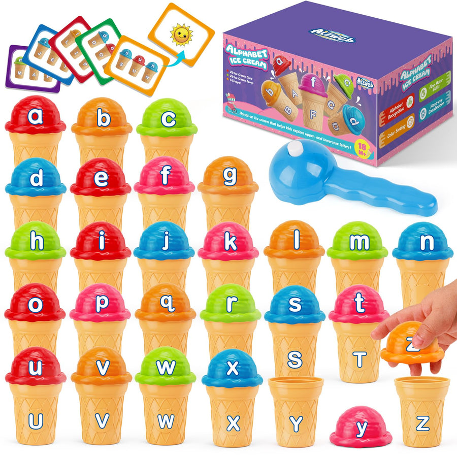Aizweb Ice Cream Pretend Play Toy Set for Kids