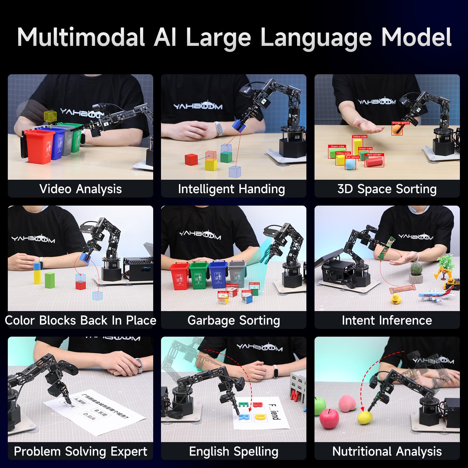 Yahboom 6DOF AI Vision Robotic Arm for Raspberry Pi 5