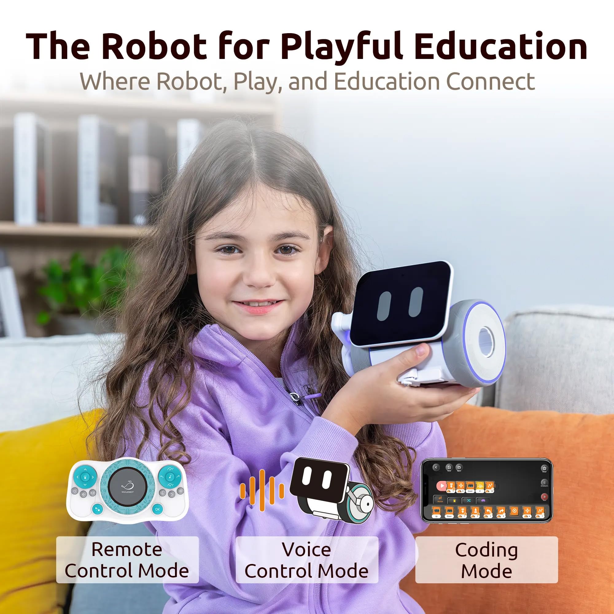WhalesBot Pubbo Air Smart Coding Robot for Kids