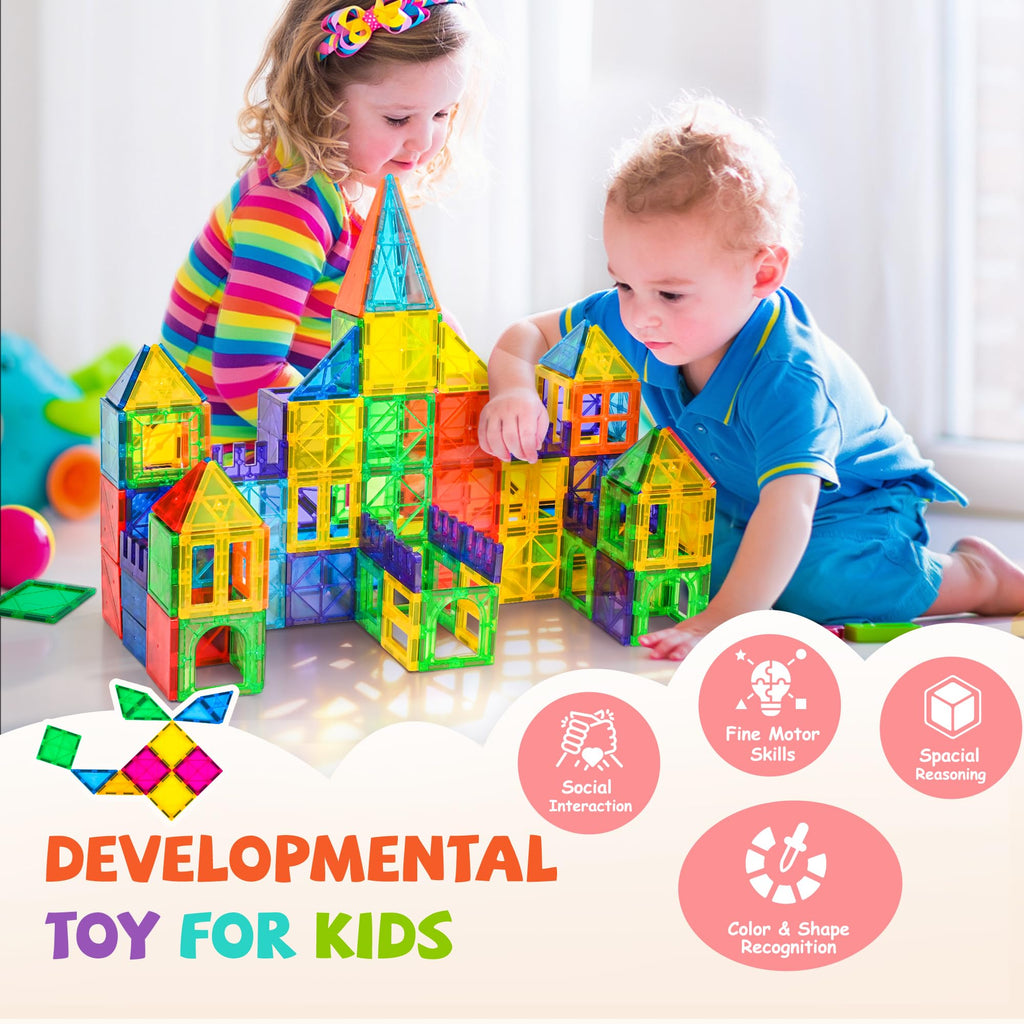 Cossy Magnetic Building Tiles Set for Creative STEM Play