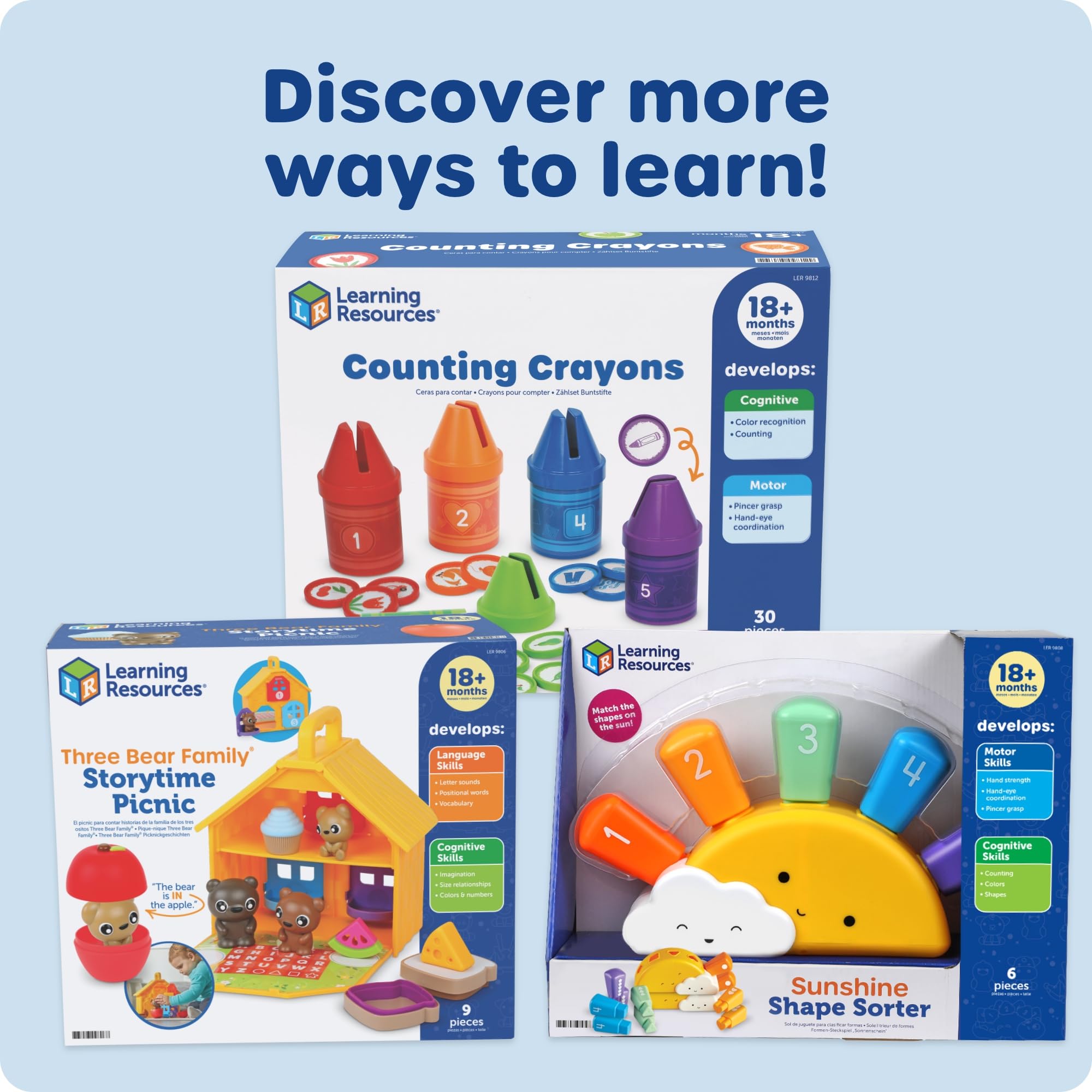 Learning Resources Counting Crayons Math Activity Set