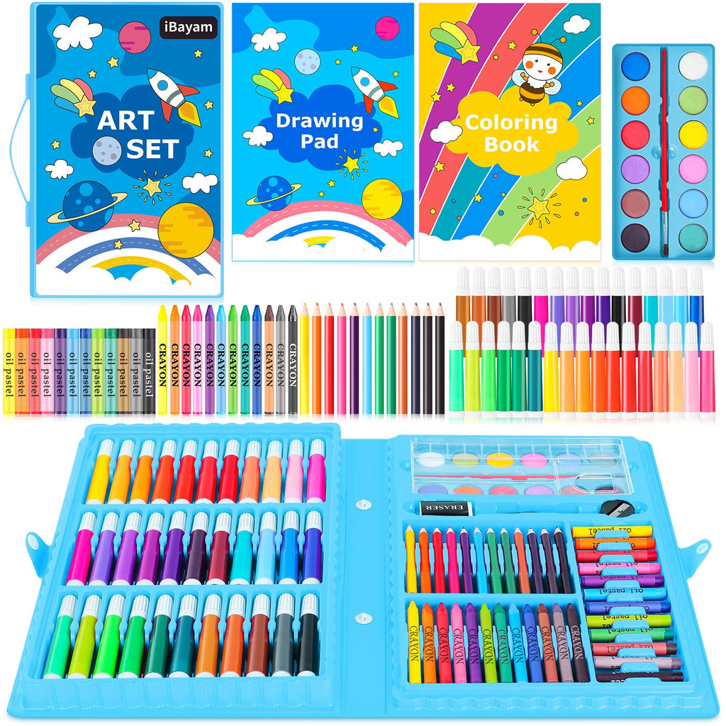 iBayam 139-Piece Drawing, Painting & Coloring Art Set