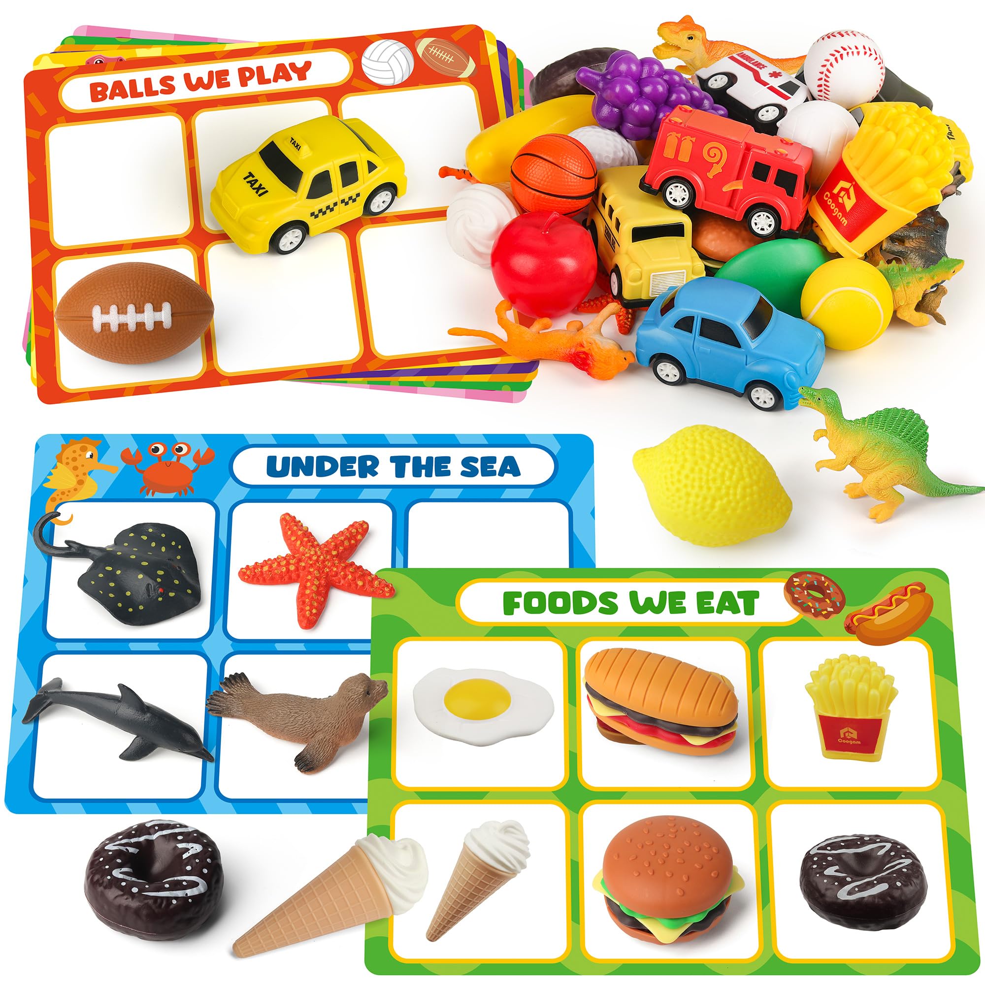 Coogam Montessori Sorting & Fine Motor Toy for Toddlers
