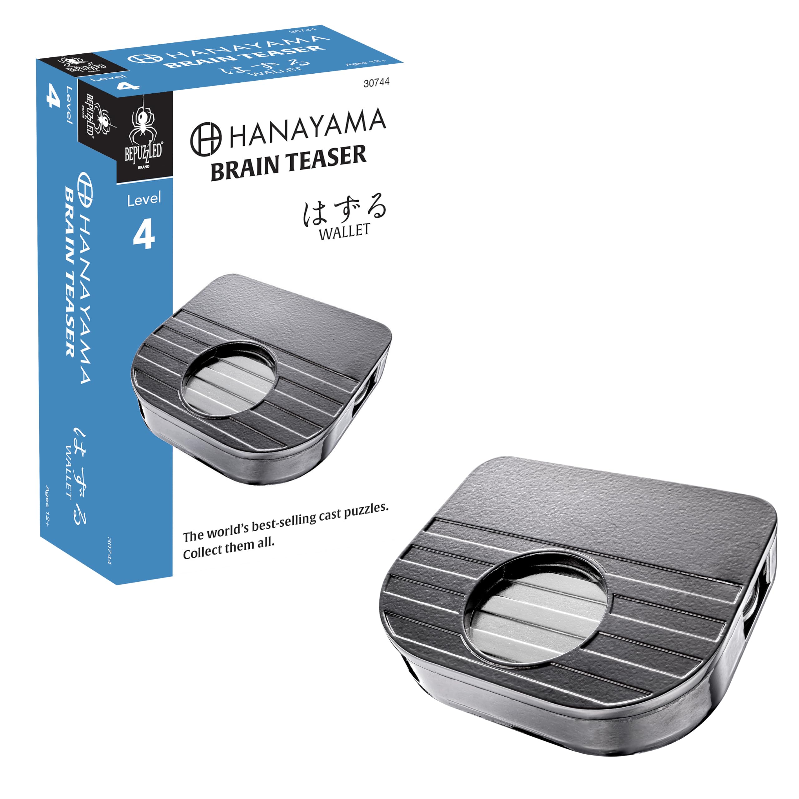 Bepuzzled Hanayama Level 4 Cast Metal Brainteaser Puzzle