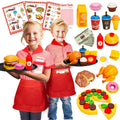 Kids’ Restaurant Server Role-Play Set with Costume & Food