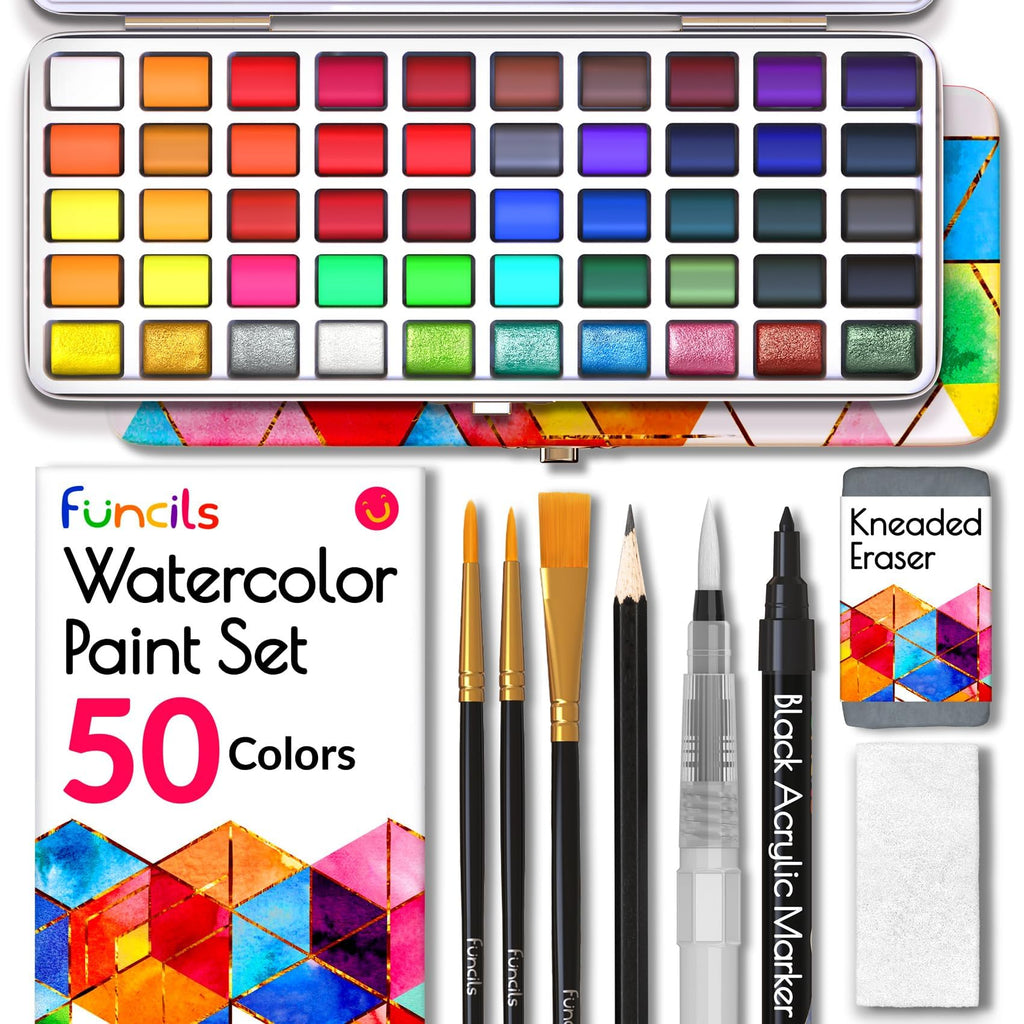 Search & Find Watercolor Painting Activity Set Bundle