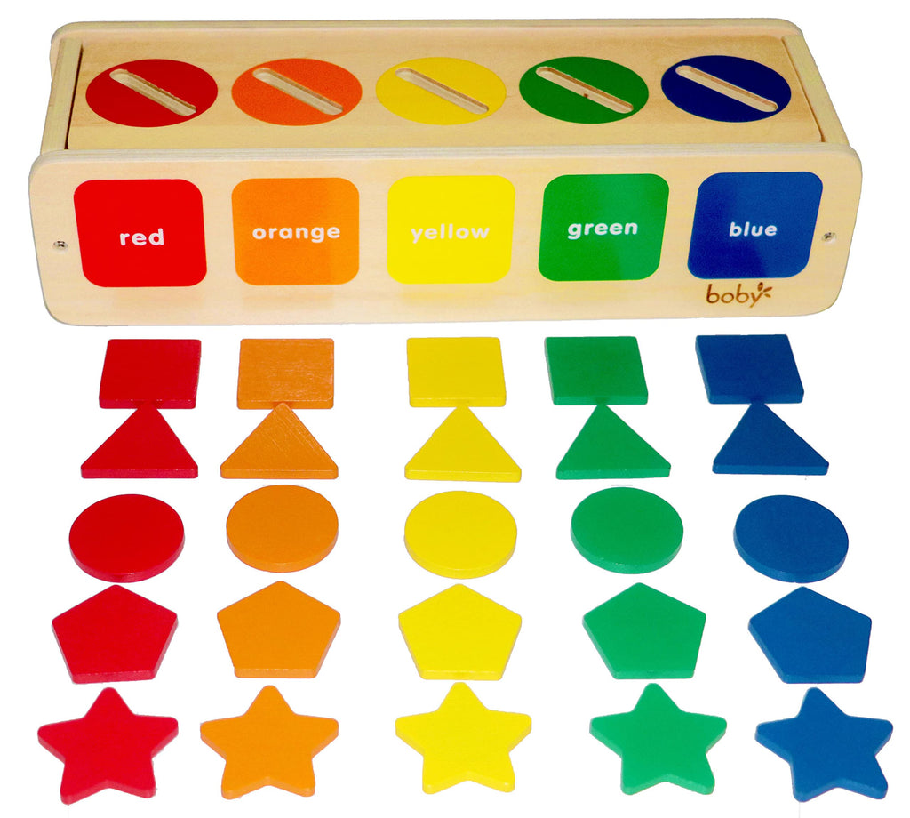 Dailyfunn Wooden Montessori Sorting Box for Toddlers
