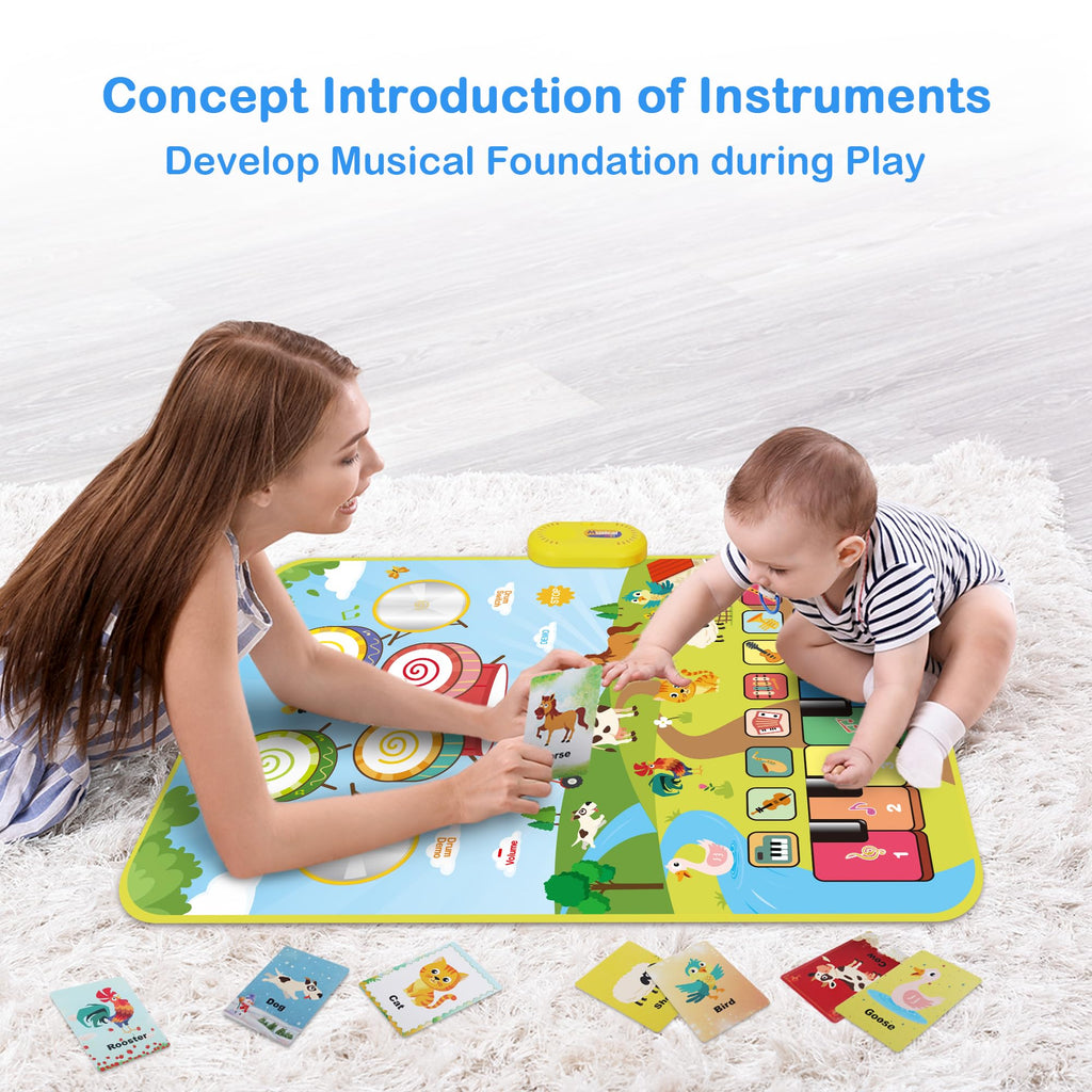 FOKI Interactive Floor Piano Musical Mat for Toddlers