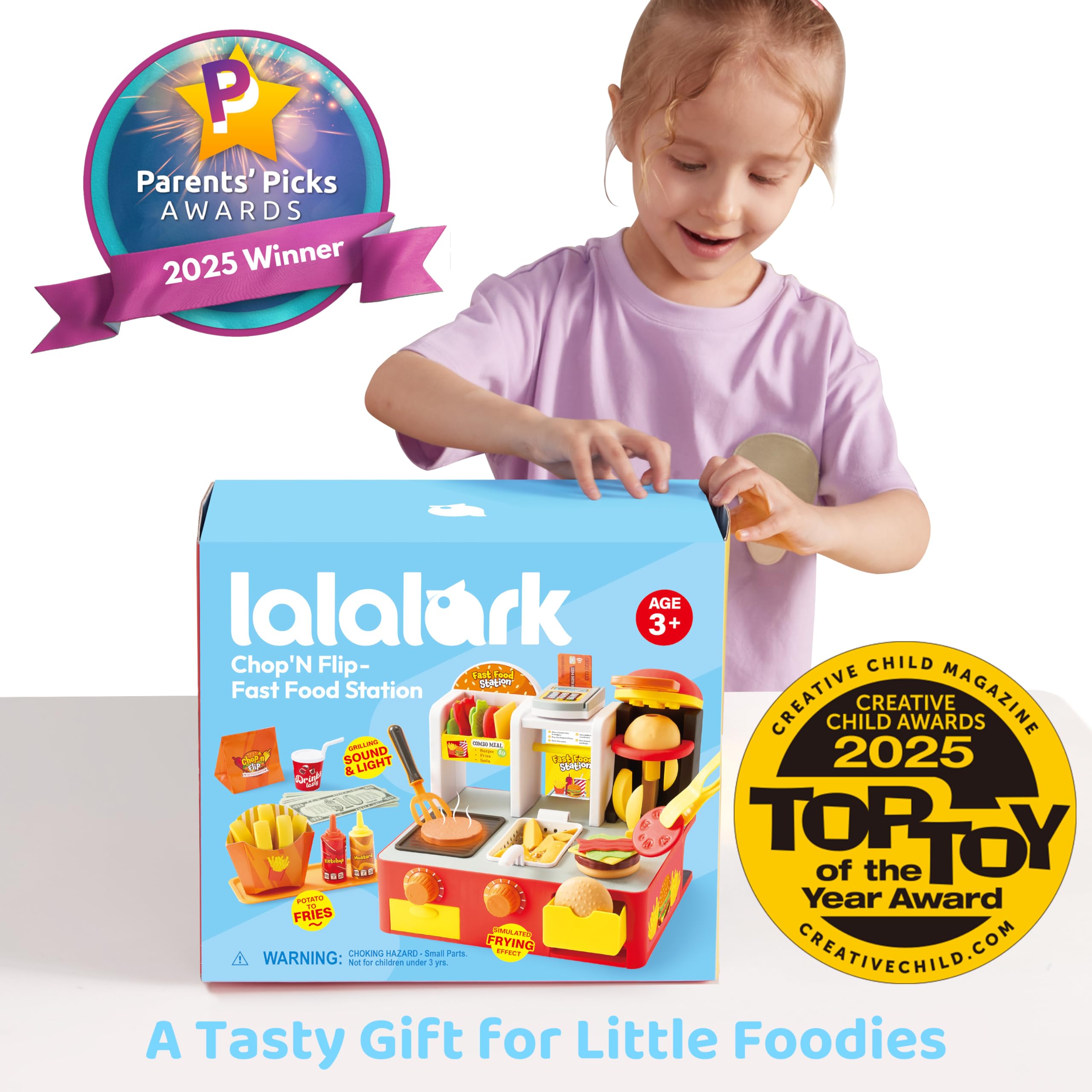 Lalalark 40-Piece Interactive Fast Food Restaurant Playset