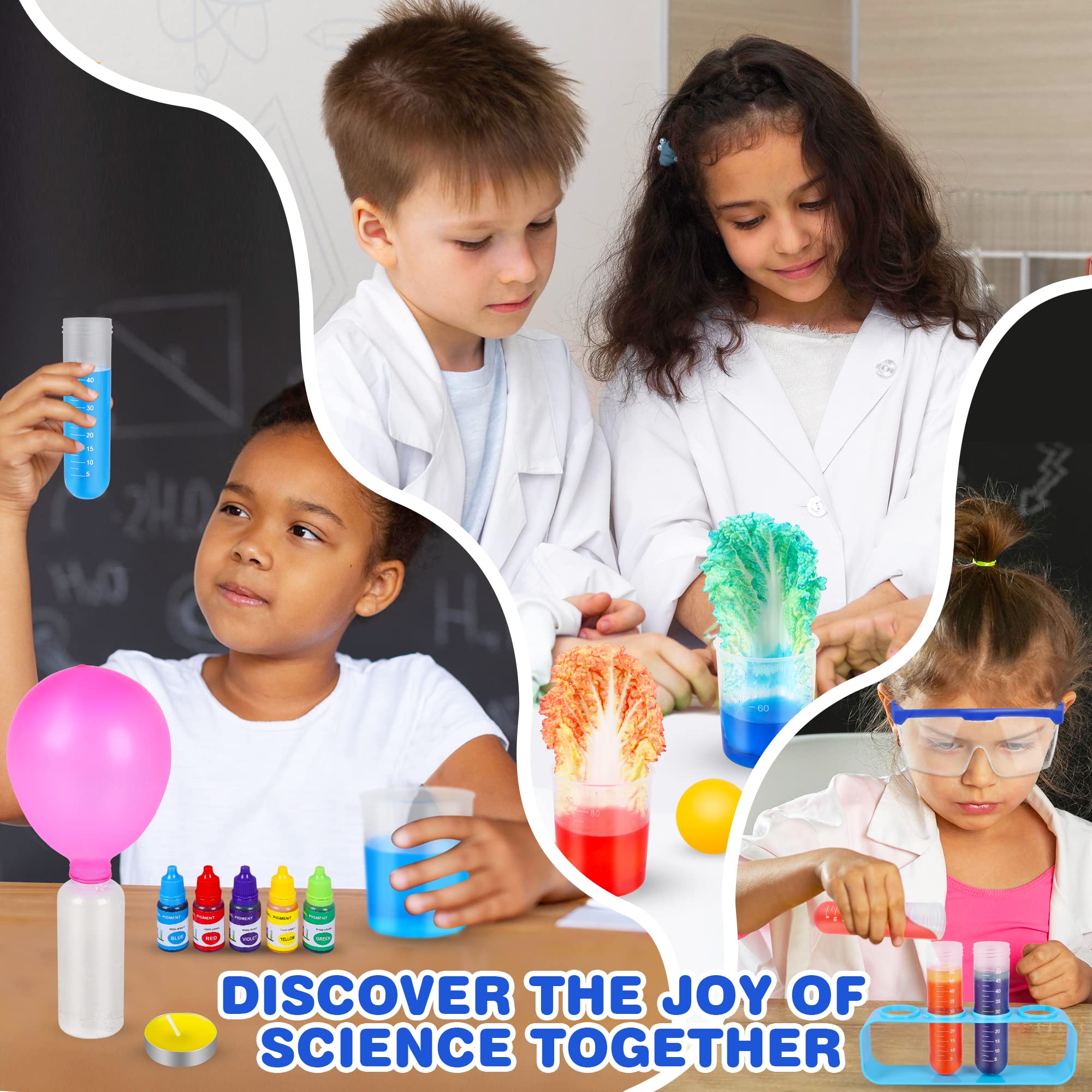 80-Experiment STEM Science Lab Kit for Kids Ages 6–10