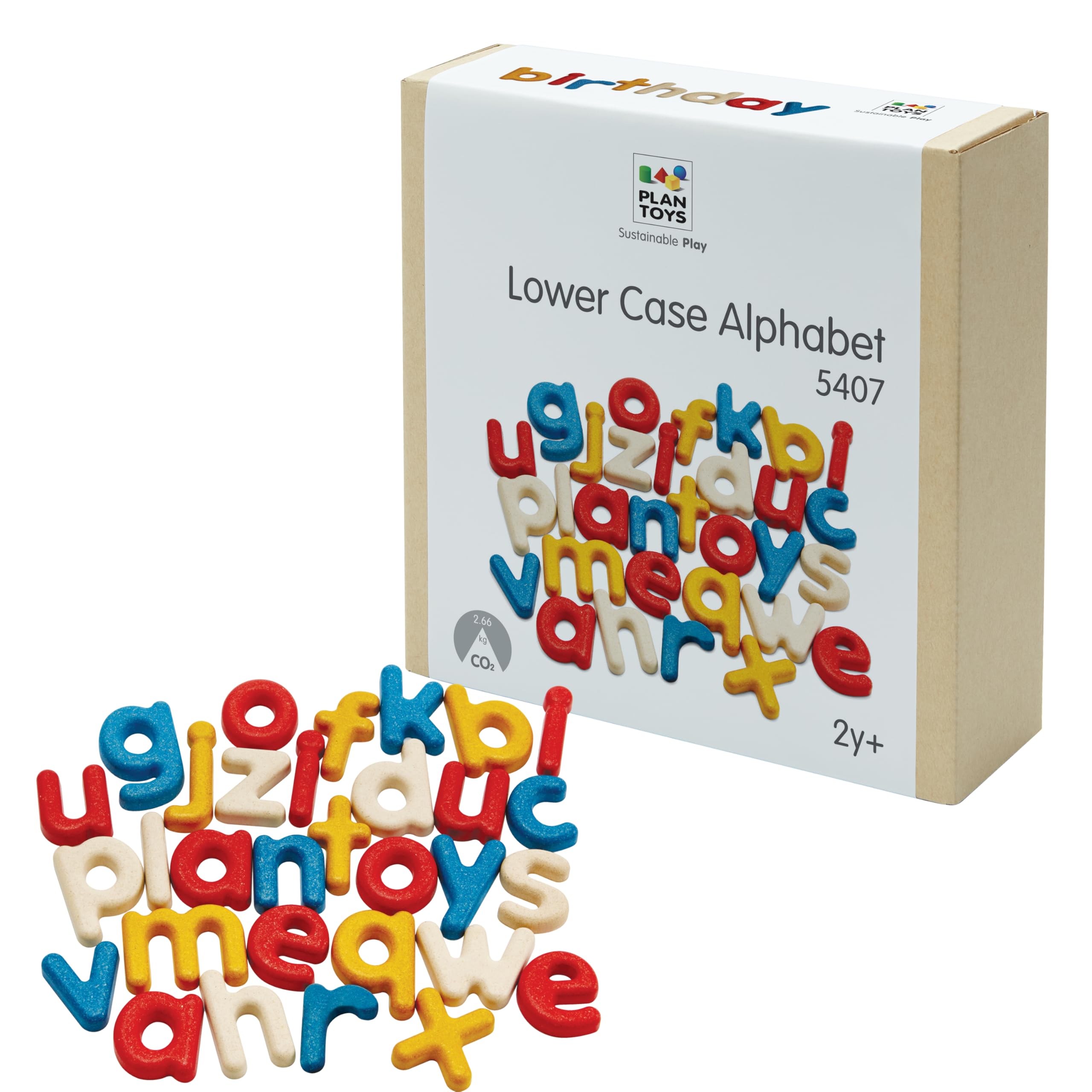PlanToys Wooden A–Z Alphabet & Hand Sign Learning Toy