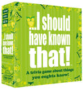 I Should Have Known That! Family Trivia Card Game