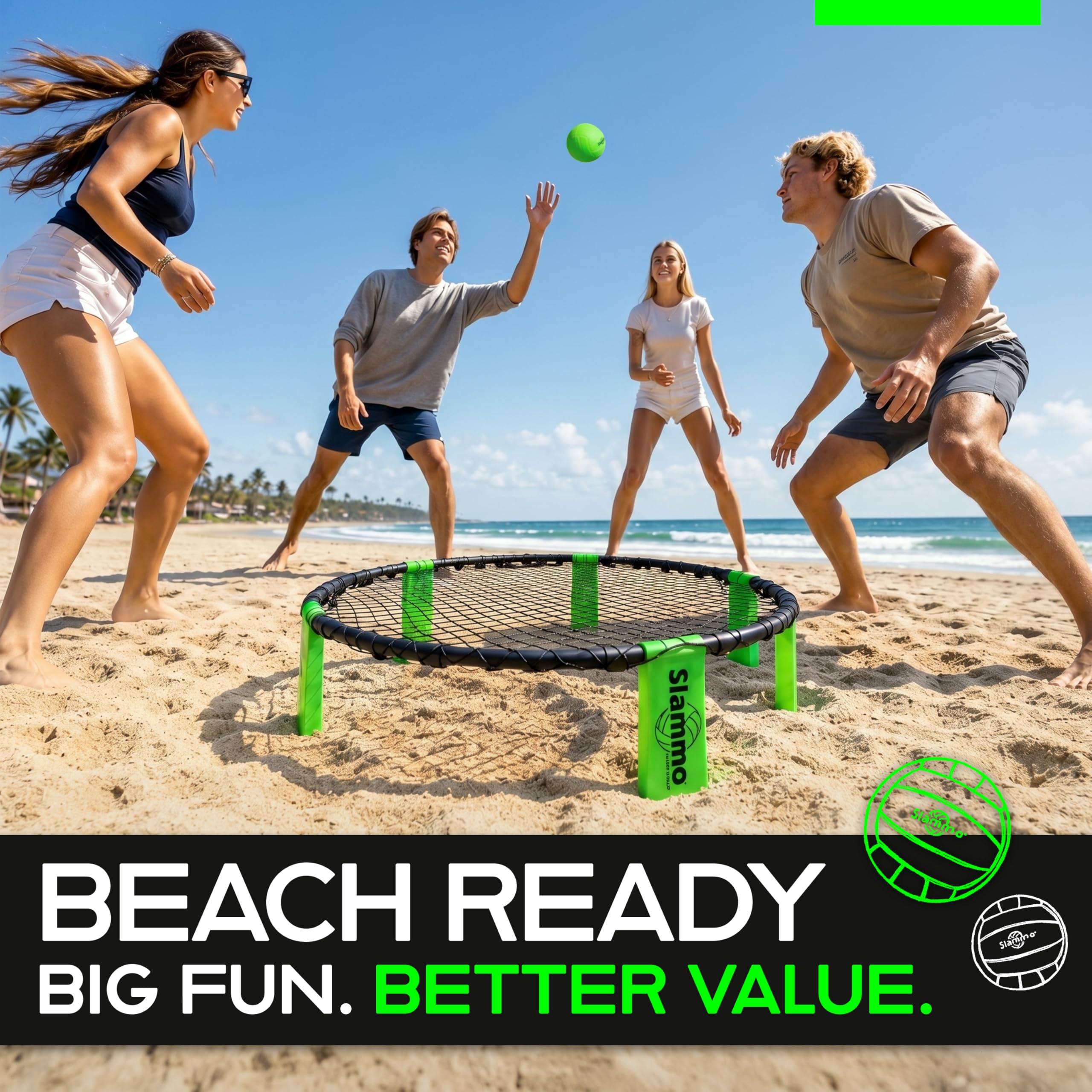 GoSports Slammo Outdoor Lawn & Beach Game Set