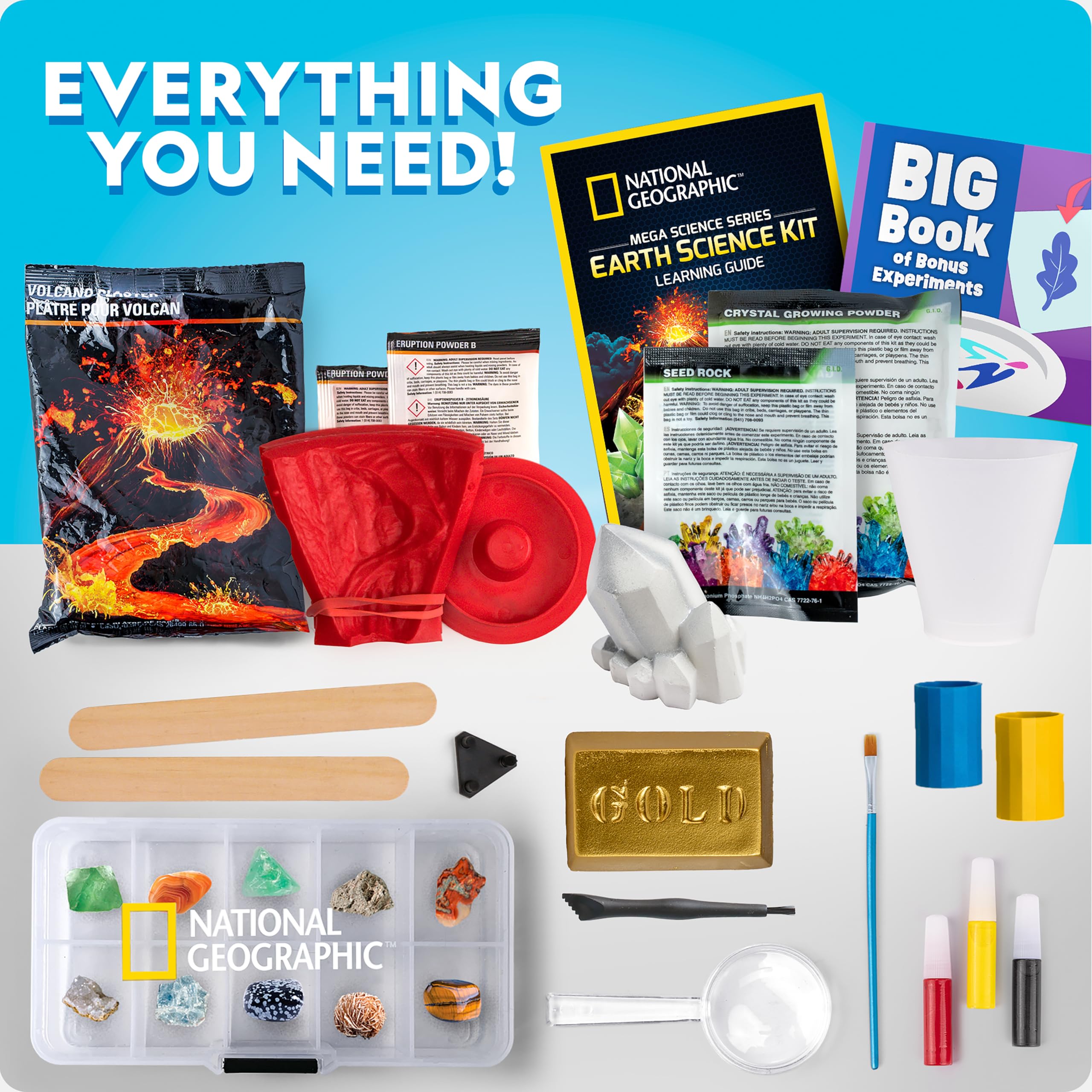 National Geographic Mega Science Experiment Kit for Kids